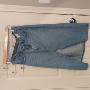 Abercrombie Denim Midi Skirt NWT